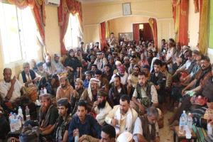 نجل شيخ مشائخ الصبيحة يستقبل وفد رفيع برئاسة محافظ الضالع