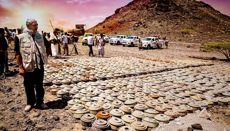 مشروع «مسام» ينزع (500,000) لغماً وعبوة ناسفة وذخيرة غير منفجرة في اليمن