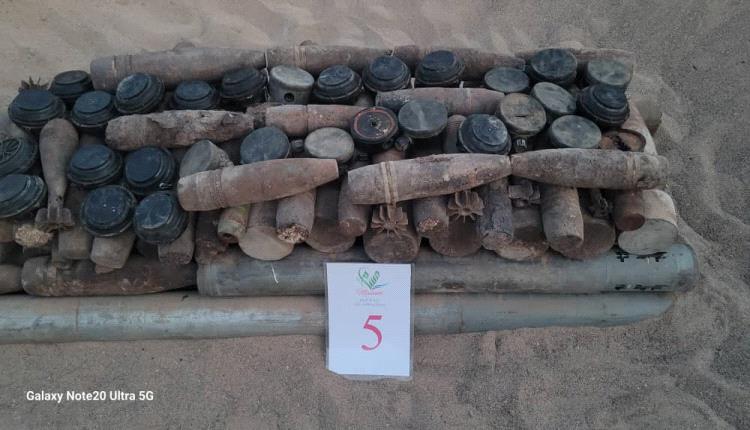مشروع 'مسام' ينفذ عملية إتلاف ناجحة لـ3,036 لغم وذخيرة غير منفجرة في باب المندب