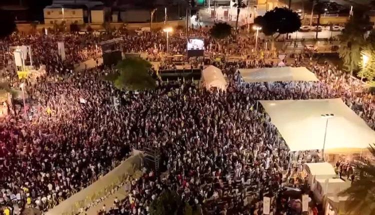 مظاهرات حاشدة في تل أبيب بالتزامن مع المفاوضات في الدوحة