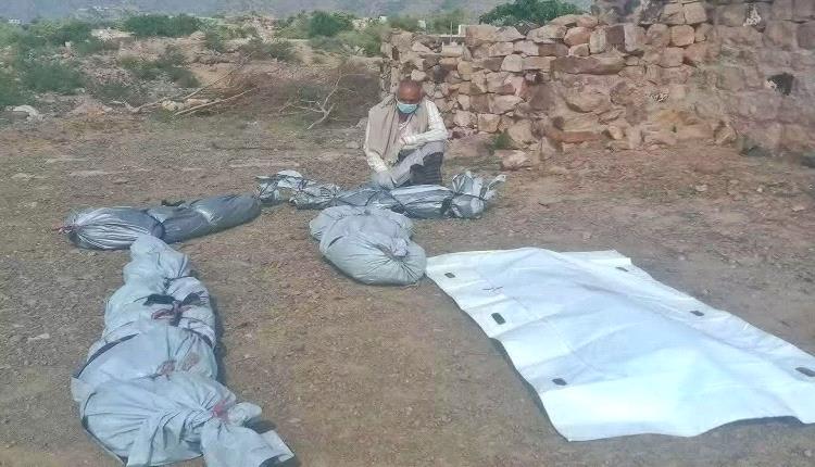 تعز: استشهاد 8 مدنيين معظمهم نساء وأطفال بقصف حوثي في مقبنة