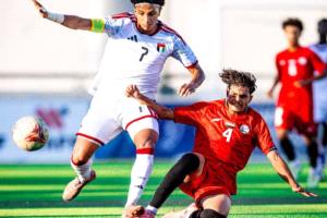 الأحمر الصغير يحجز مقعده في نهائي غرب آسيا بفوزه على الإمارات بهدفين مقابل هدف