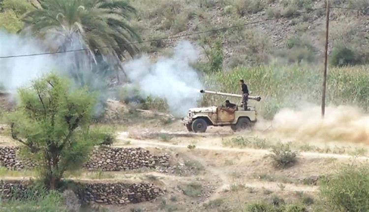 القوات المسلحة تستهدف مواقع مليشيا الحوثي في مأرب وبيحان وتسقط مسيرة في كهبوب